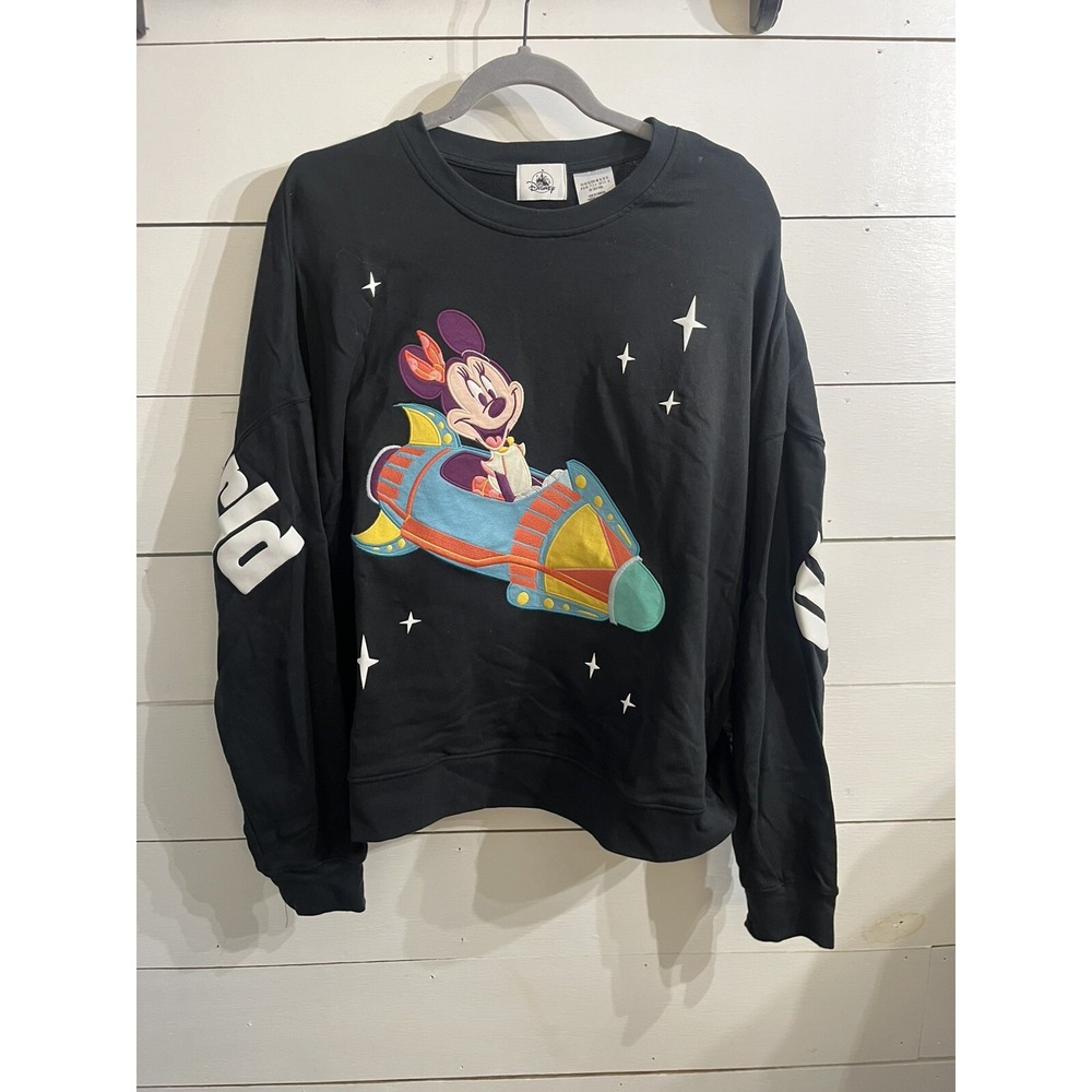 Disney Parks Play In The Parks Minnie Mouse Astro Orbiter Sweatshirt‎ XL NEW